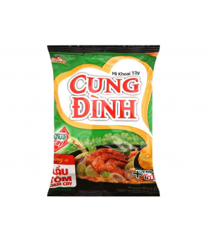 Mì khoai tây lẩu tôm chua cay cung đình